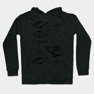 Small Fishes BW Hoodie